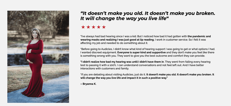 example of a patient's story